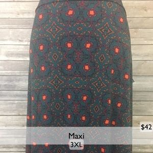 LuLaRoe 3XL Maxi Skirt